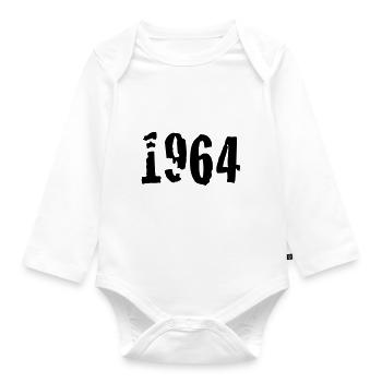 1964 - Baby Bio-Langarm-Body - Weiß - Vorne