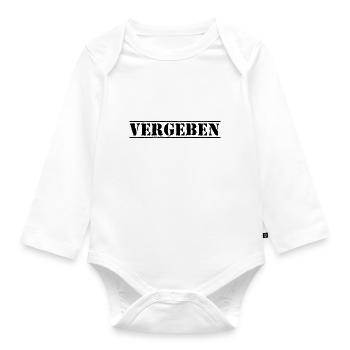 vergeben - Baby Bio-Langarm-Body - Weiß - Vorne