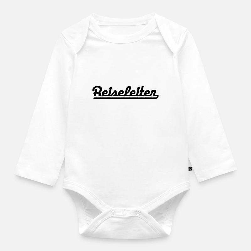 Reiseleiter - Baby Bio-Langarm-Body - Weiß