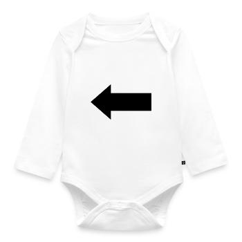 arrow - Organic Longsleeve Baby Bodysuit - white - Front