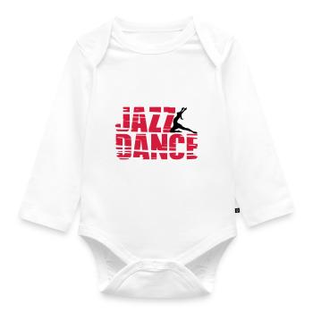 Jazz Dance - Baby Bio-Langarm-Body - Weiß - Vorne