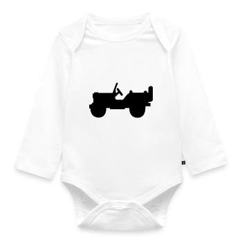 Shilouette Willys solo - Baby Bio-Langarm-Body - Weiß - Vorne