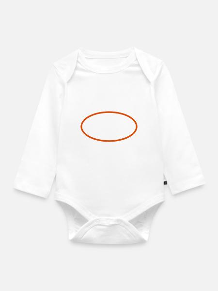 ellipse - Baby Bio-Langarm-Body - Weiß