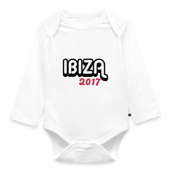 Ibiza 2017 - Baby Bio-Langarm-Body - Weiß - Vorne