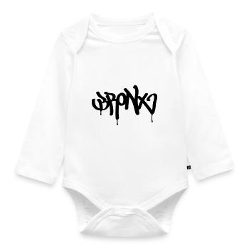 BRONX - Baby Bio-Langarm-Body - Weiß - Vorne