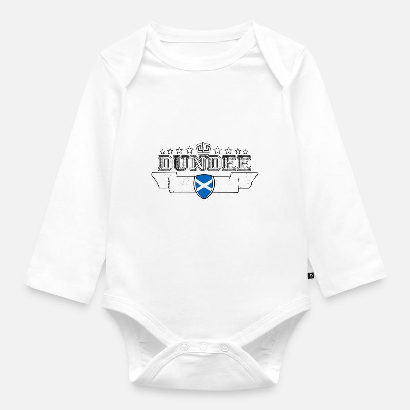 Dundee - Baby Bio-Langarm-Body - Weiß