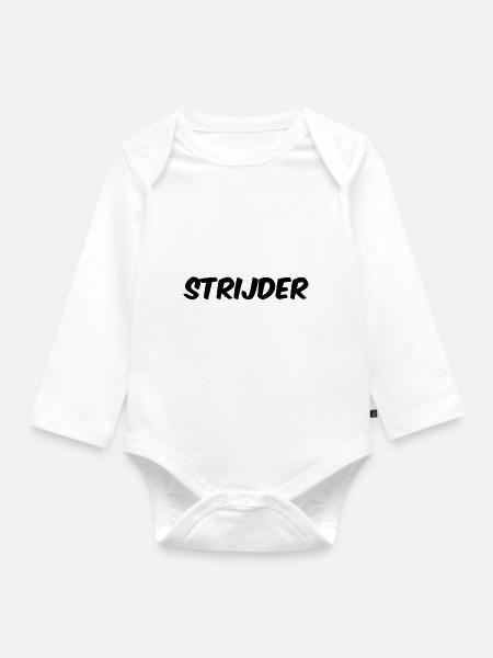 KRIEGER - Baby Bio-Langarm-Body - Weiß