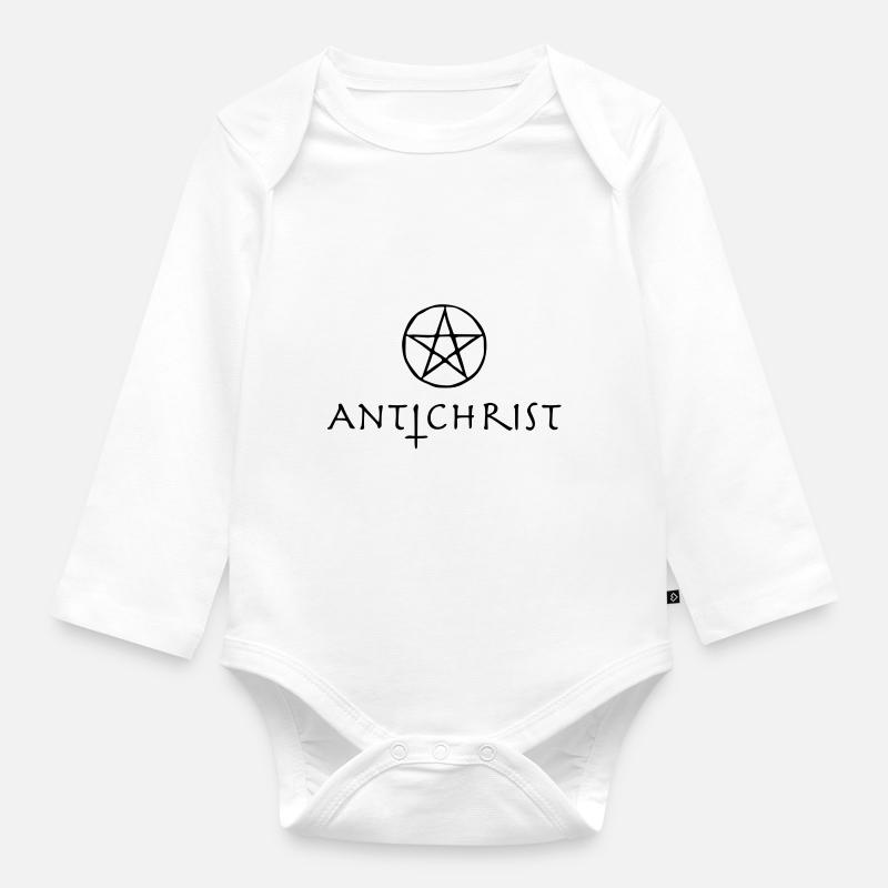 antichrist - Baby Bio-Langarm-Body - Weiß