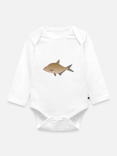 Brasse - Baby Bio-Langarm-Body - Weiß