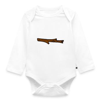 Ast - Baby Bio-Langarm-Body - Weiß - Vorne