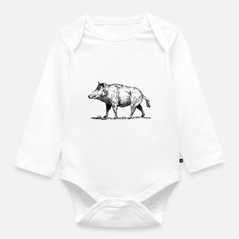 verrat - Body Bébé bio manches longues - blanc