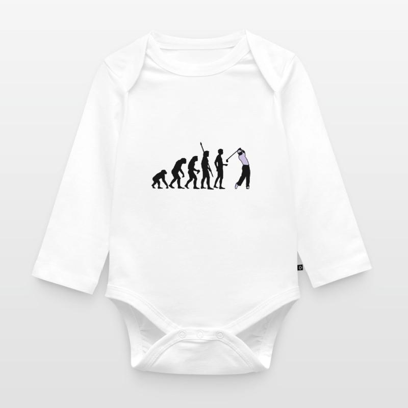 evolution_golf_b_2c Organic Longsleeve Baby Bodysuit