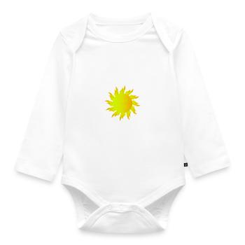 Sun - Organic Longsleeve Baby Bodysuit - white - Front