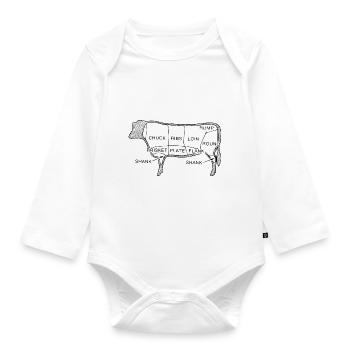 BBQ - Baby Bio-Langarm-Body - Weiß - Vorne