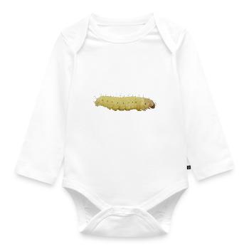Caterpillar - Organic Longsleeve Baby Bodysuit - white - Front