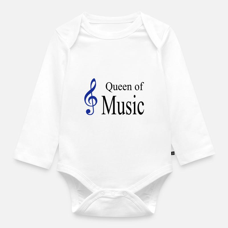 musik - Baby Bio-Langarm-Body - Weiß