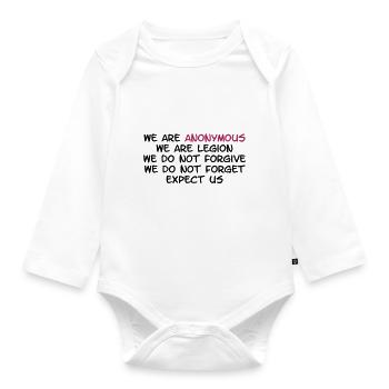 Anonymous - Baby Bio-Langarm-Body - Weiß - Vorne