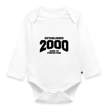 aged to perfection established 2000 (fr) - Body Bébé bio manches longues - blanc - Devant
