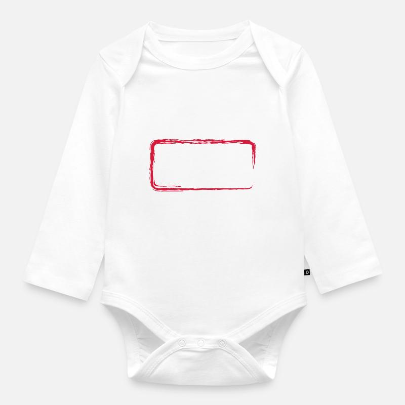 Rahmen_01 - Baby Bio-Langarm-Body - Weiß