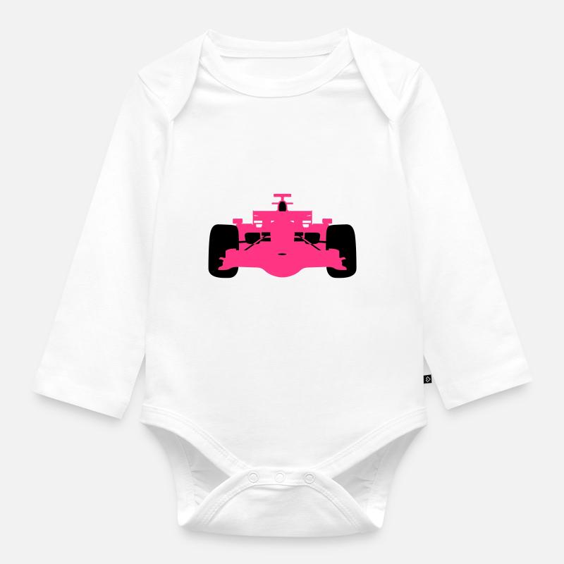 F1 # 4 - Body Bébé bio manches longues - blanc