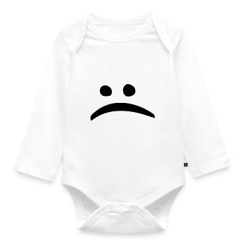 bad mood - Organic Longsleeve Baby Bodysuit - white - Front