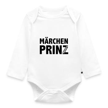 Märchenprinz Inkognito - Baby Bio-Langarm-Body - Weiß - Vorne