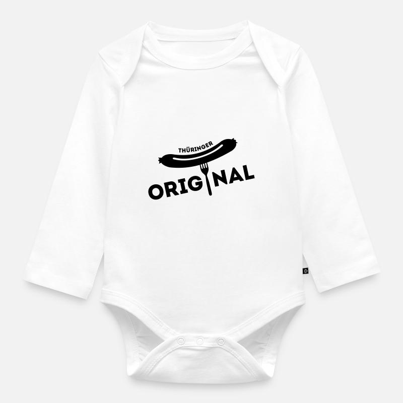 Original Thuringian - Organic Longsleeve Baby Bodysuit - white