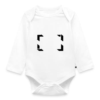 Frame - Organic Longsleeve Baby Bodysuit - white - Front