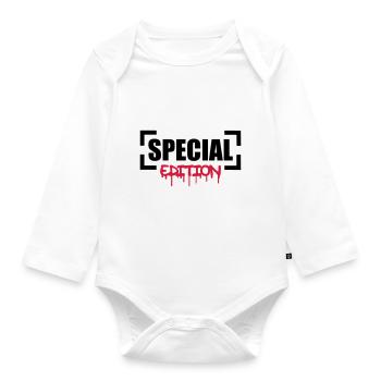 Special Edition - Baby Bio-Langarm-Body - Weiß - Vorne