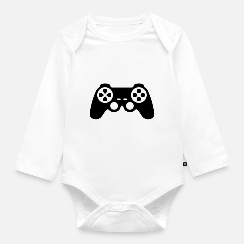 Controller - Baby Bio-Langarm-Body - Weiß
