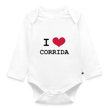I Love Corrida - Body Bébé bio manches longues - blanc - Devant