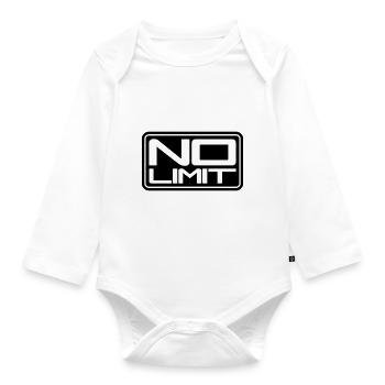 No Limit Shield - Organic Longsleeve Baby Bodysuit - white - Front