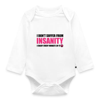 Insanity - Baby Bio-Langarm-Body - Weiß - Vorne