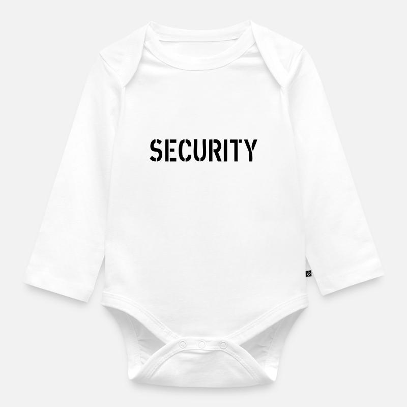 Security - Baby Bio-Langarm-Body - Weiß