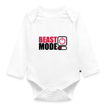 Bête Mode à la puissance une - Body Bébé bio manches longues - blanc - Devant