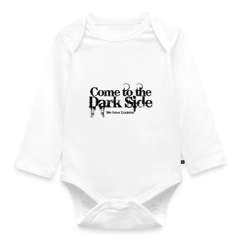 Come to the Dark Side - We have Cookies - Organic Longsleeve Baby Bodysuit - white - Front