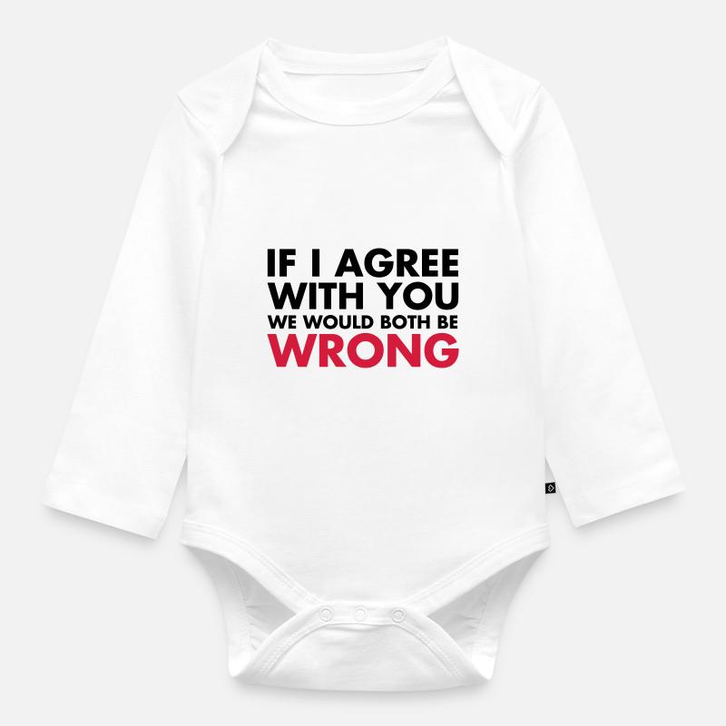 Funny - Baby Bio-Langarm-Body - Weiß
