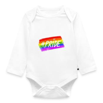 #Pride - Baby Bio-Langarm-Body - Weiß - Vorne