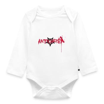 Antichrist Blood Petrangram - Organic Longsleeve Baby Bodysuit - white - Front