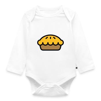 Apple Pie - Organic Longsleeve Baby Bodysuit - white - Front