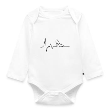 herzschlag schuhe - Baby Bio-Langarm-Body - Weiß - Vorne