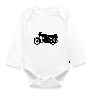 Fahrzeug - Simson - Baby Bio-Langarm-Body - Weiß - Vorne