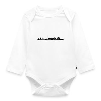 Skyline - Dublin - Baby Bio-Langarm-Body - Weiß - Vorne
