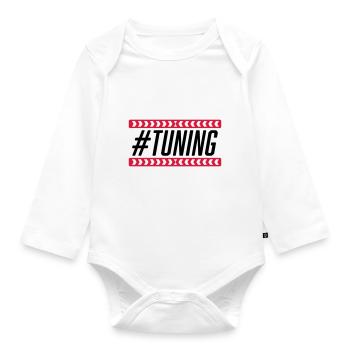 #Tuning - Baby Bio-Langarm-Body - Weiß - Vorne