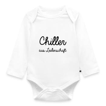 chiller - Baby Bio-Langarm-Body - Weiß - Vorne