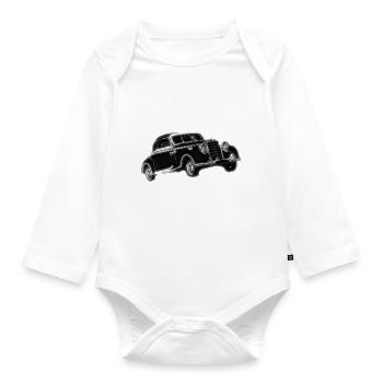 Voiture classique - Body Bébé bio manches longues - blanc - Devant