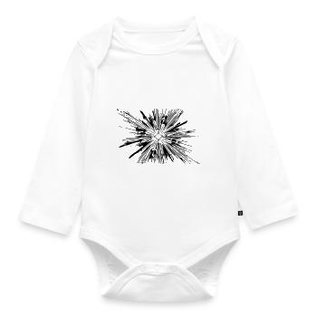Vector Splash Explosion - Body Bébé bio manches longues - blanc - Devant