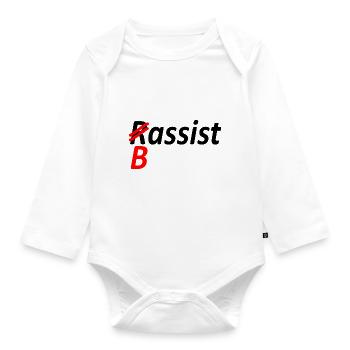 Bassist-Rechtschreibfehler Version 1-Satire - Baby Bio-Langarm-Body - Weiß - Vorne