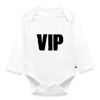 vip - Baby Bio-Langarm-Body - Weiß - Vorne