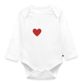 J’aime ma petite amie - Body Bébé bio manches longues - blanc - Devant